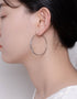 Handcrafted Large Dual Hoop Earrings by Korean Designer